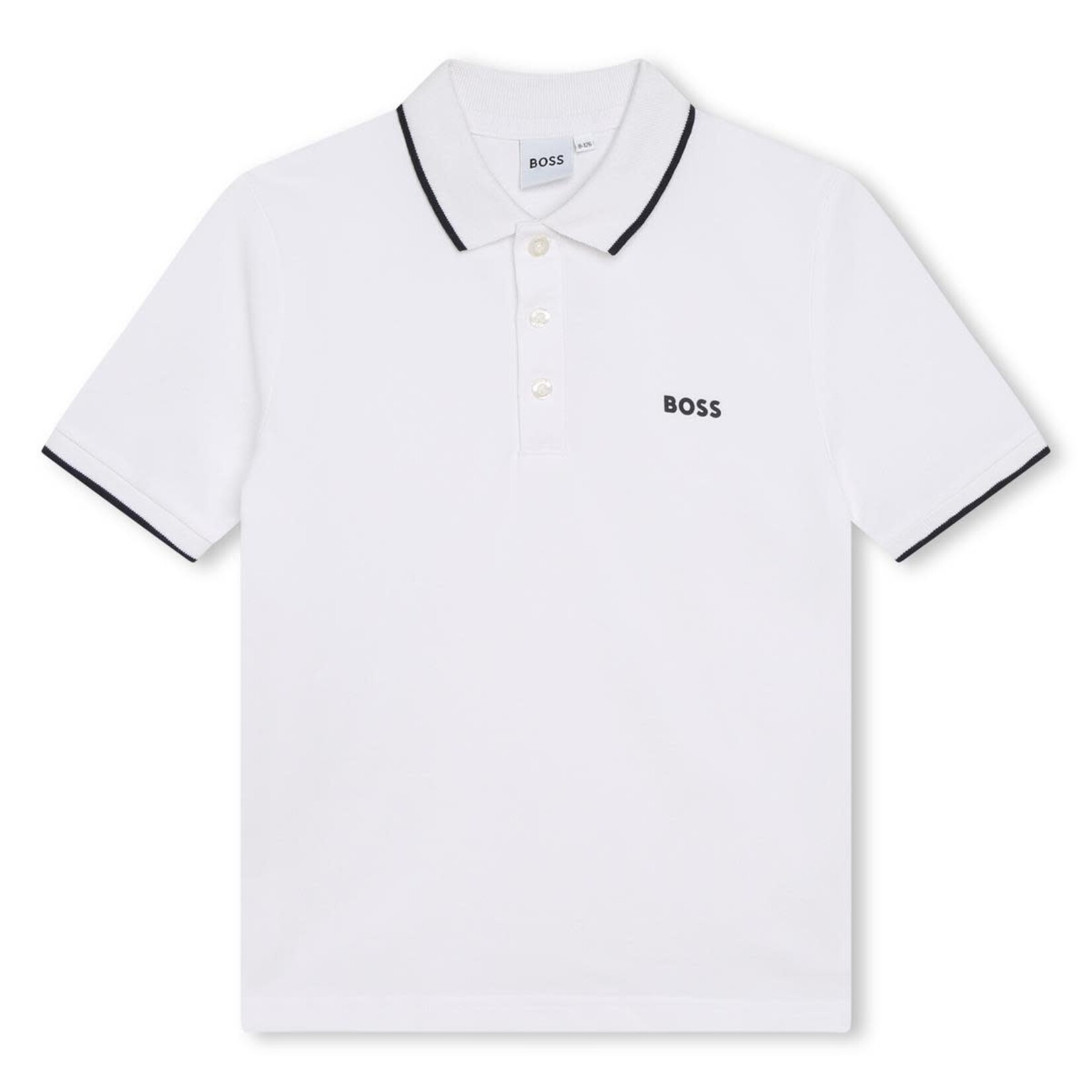 Boss Boss POLO MET KORTE MOUWEN J25P26 WIT