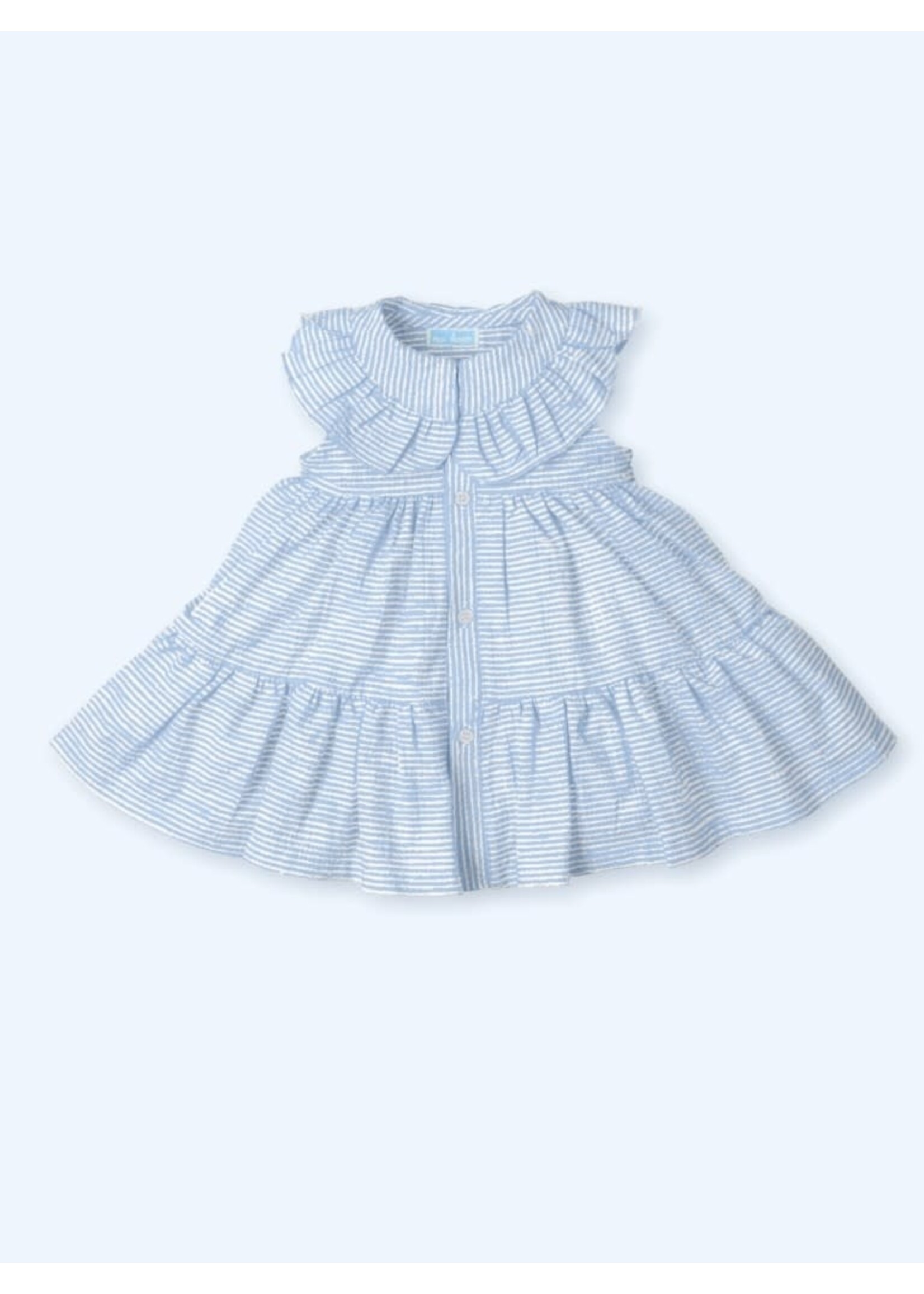 Mac Ilusion Mac Ilusion Vestido tejido algodon abierto delante LIMONATA SEERSUKER Azafata