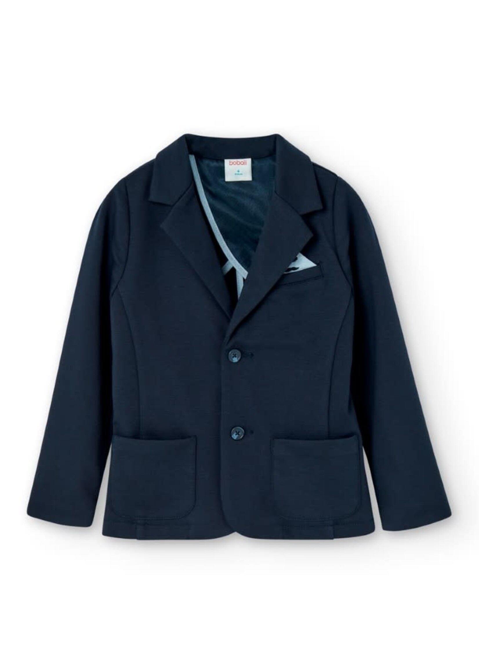 Boboli Boboli Knit blazer for boy navy 736343
