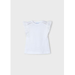 Mayoral Mayoral S/s crochet t-shirt White - 25 03010