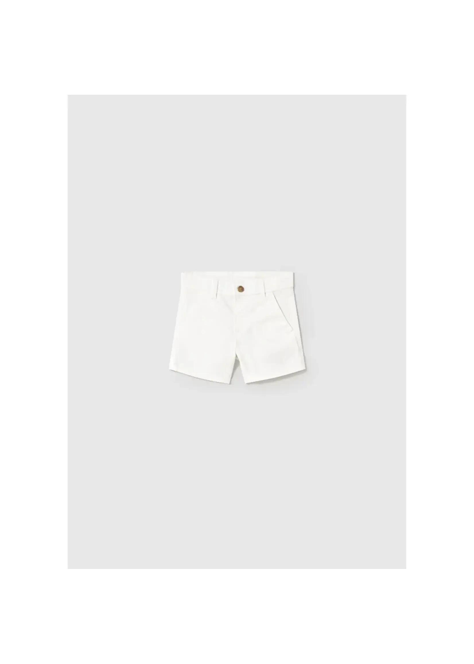 Mayoral Mayoral Basic twill chino shorts White - 26 00202