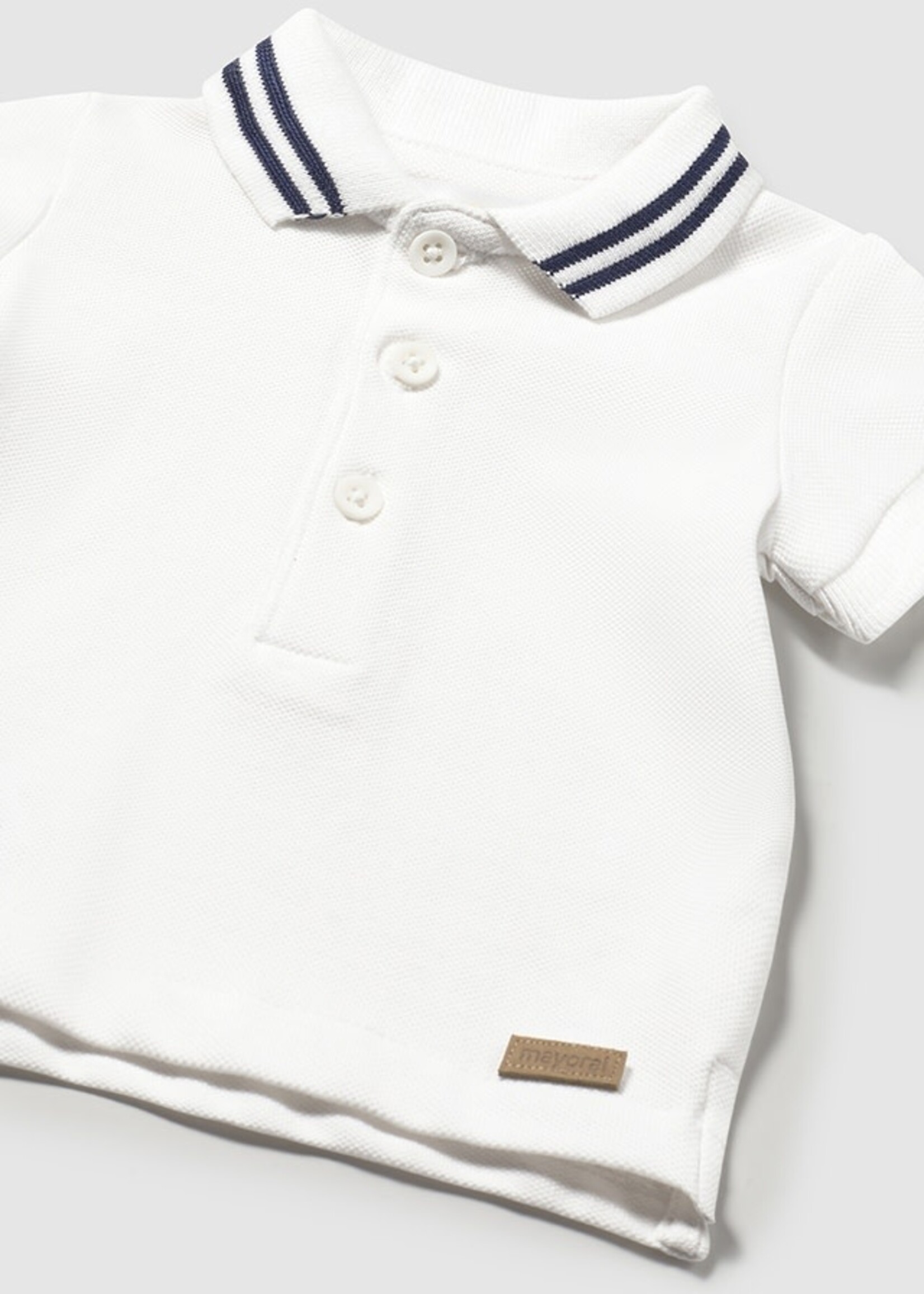 Mayoral Mayoral Basic s/s polo White - 25 00190