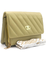 TAS  met brede riem  20x14x7cm Gold