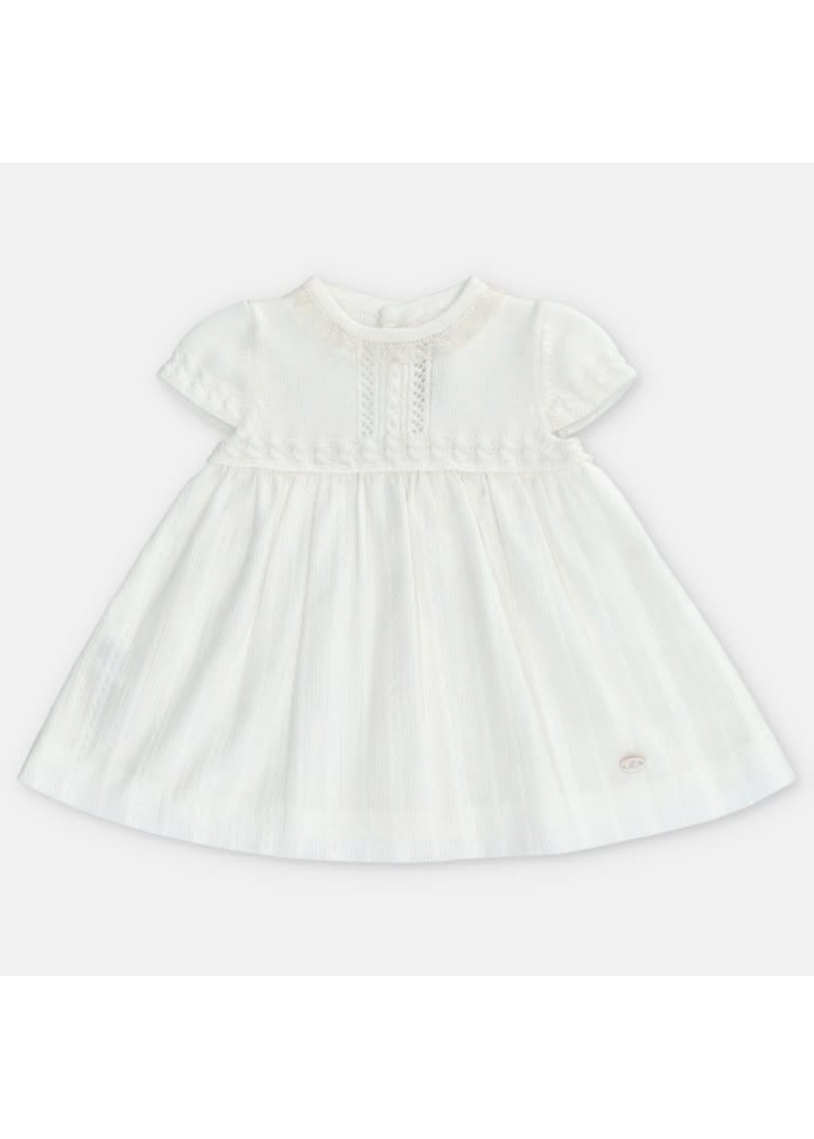 Martin Aranda Martin Aranda DRESS KNIT & WOVEN GIRL REGINA Blanco roto - 047-30300