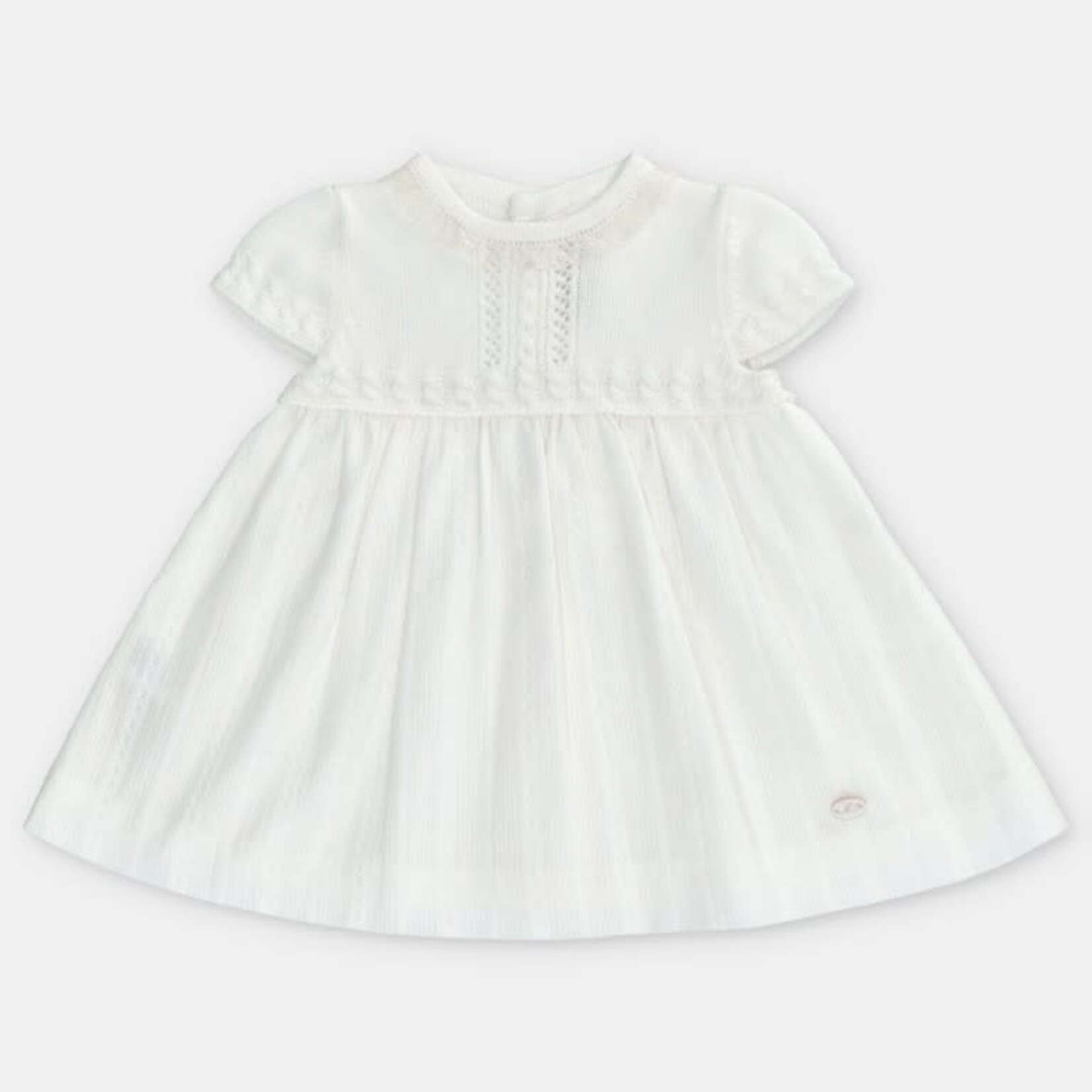 Martin Aranda Martin Aranda DRESS KNIT & WOVEN GIRL REGINA Blanco roto - 047-30300