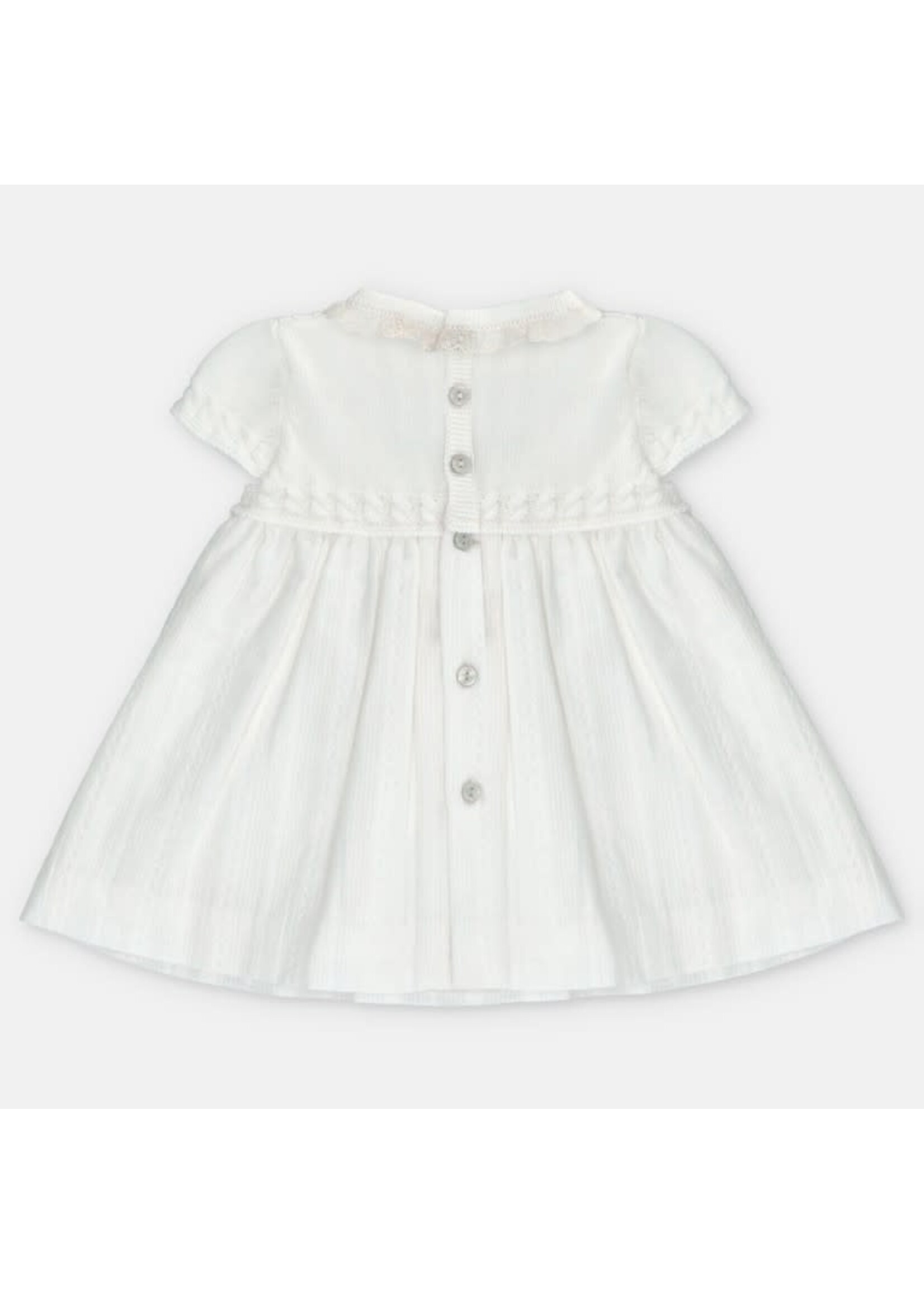 Martin Aranda Martin Aranda DRESS KNIT & WOVEN GIRL REGINA Blanco roto - 047-30300