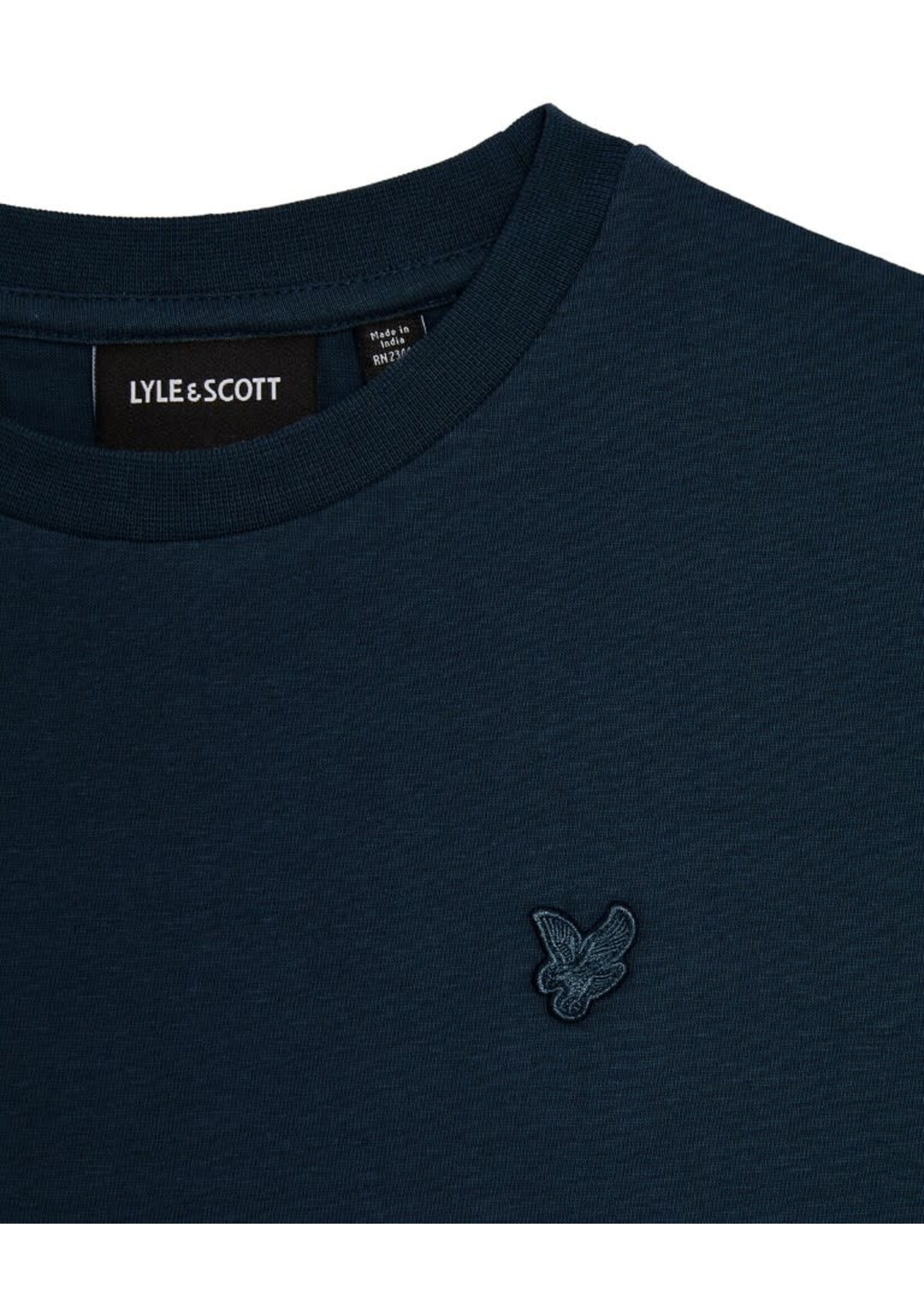 Lyle&Scott Lyle&Scott Linen Blend T-shirt Dark Navy - TSB2205V
