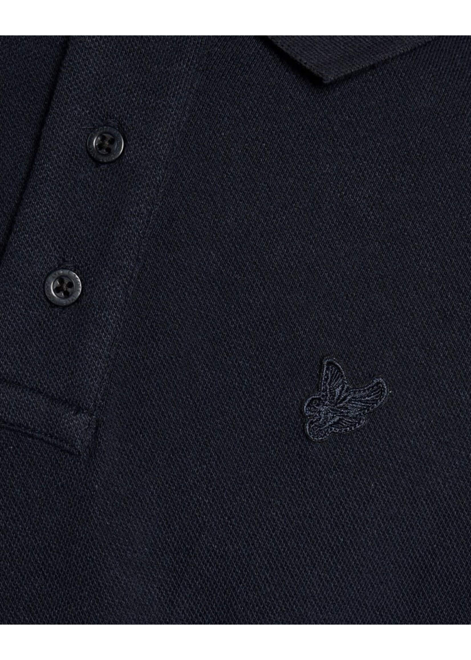 Lyle&Scott Lyle&Scott Linen Blend Polo Shirt Dark Navy - SPB2204V