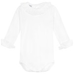 Babidu Babidu  Romper wit met katoenen roesel