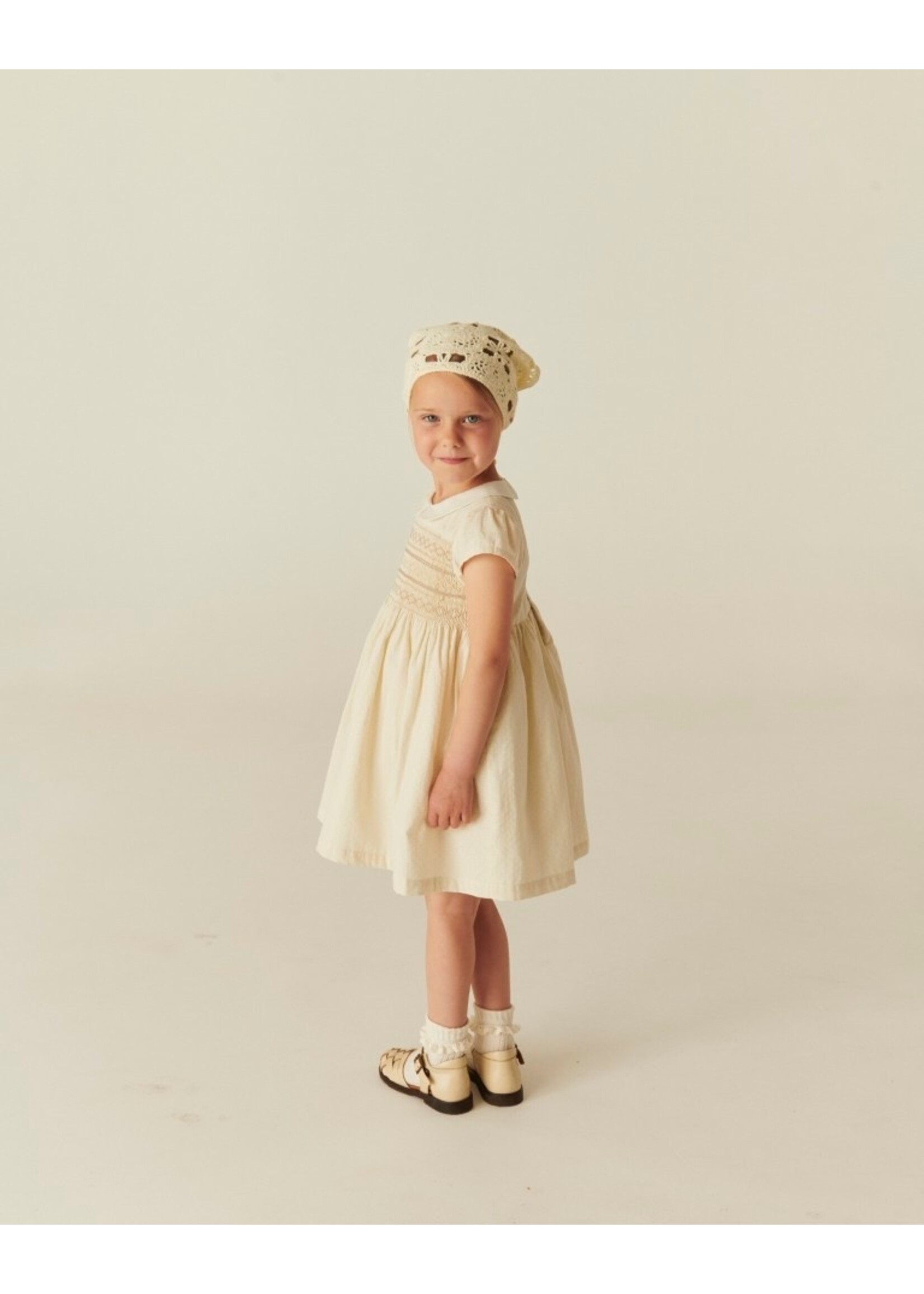 Copenhagen Colors Copenhagen Colors SMOCK DRESS W. EMB. CREAM COMB. 261-240-500