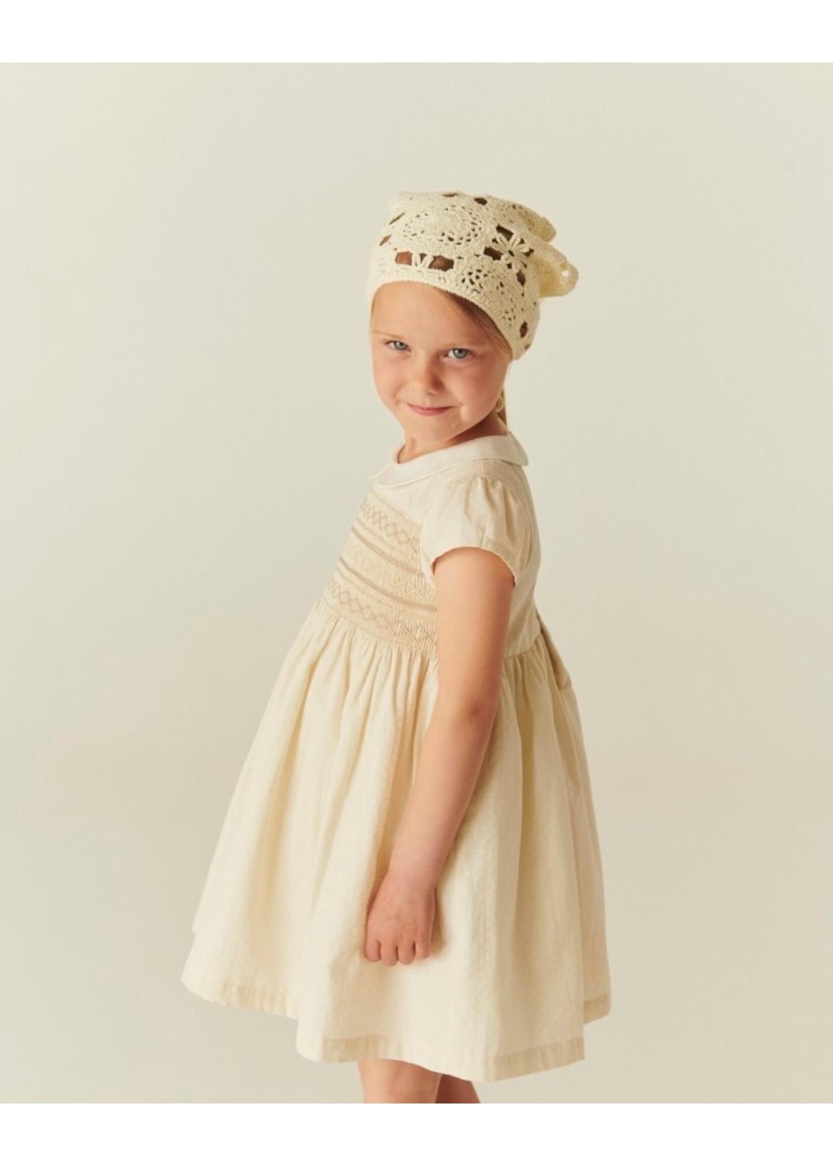 Copenhagen Colors Copenhagen Colors SMOCK DRESS W. EMB. CREAM COMB. 261-240-500