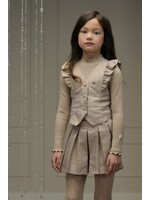 Le Chic Le Chic ELIZE glitter linen gilet C408-5101 Fête du Champagne