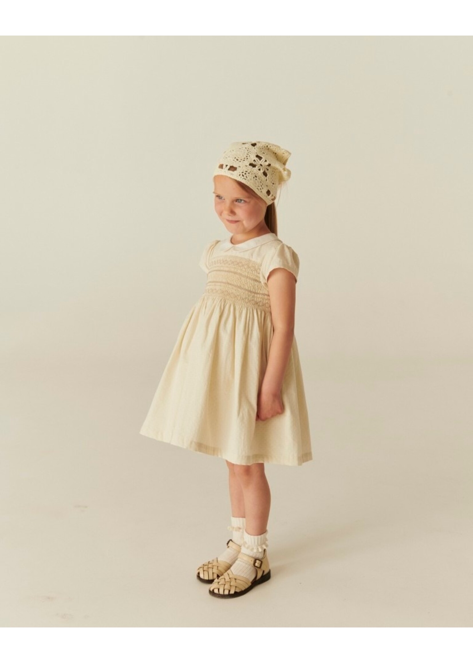 Copenhagen Colors Copenhagen Colors SMOCK DRESS W. EMB. CREAM COMB. 261-240-500