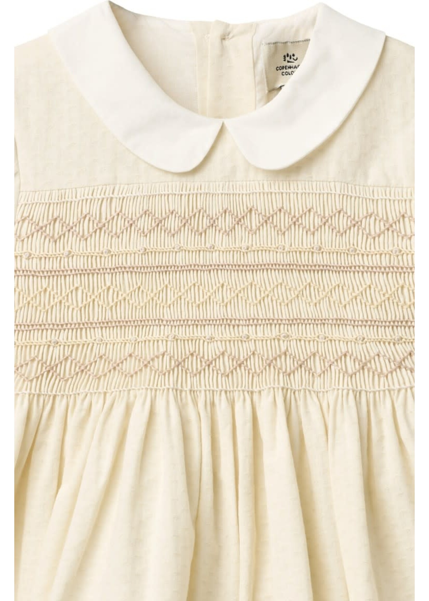Copenhagen Colors Copenhagen Colors SMOCK DRESS W. EMB. CREAM COMB. 261-240-500