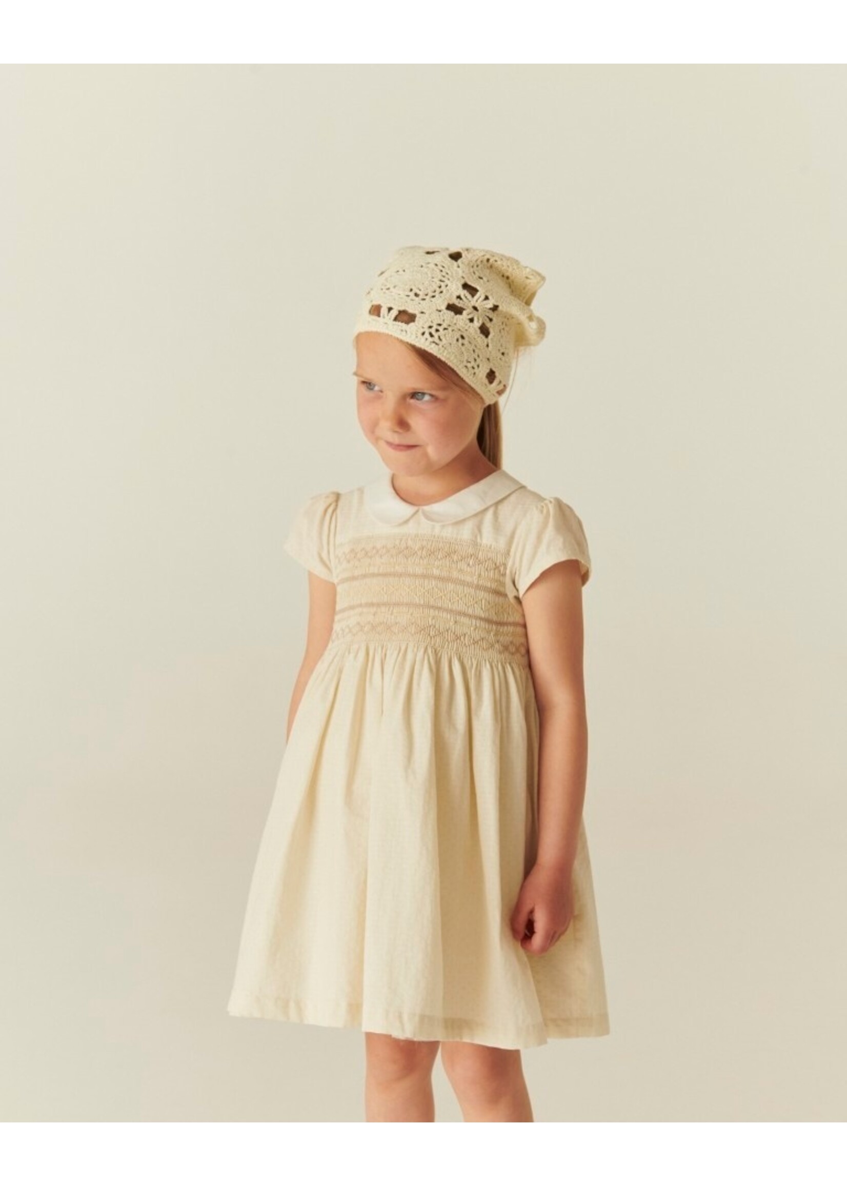 Copenhagen Colors Copenhagen Colors SMOCK DRESS W. EMB. CREAM COMB. 261-240-500