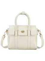 Tas beige met handvat en goud detail