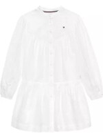 Tommy Hilfiger Tommy Hilfiger BRODERIE ANGLAISE DRESS LS KG0KG09158YBR WHITE