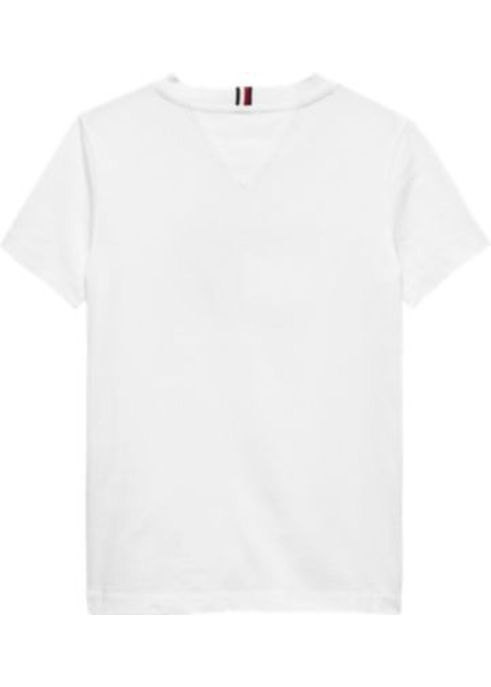 Tommy Hilfiger Tommy Hilfiger WAVY FLAG T-SHIRT KB0KB10275YBR WHITE
