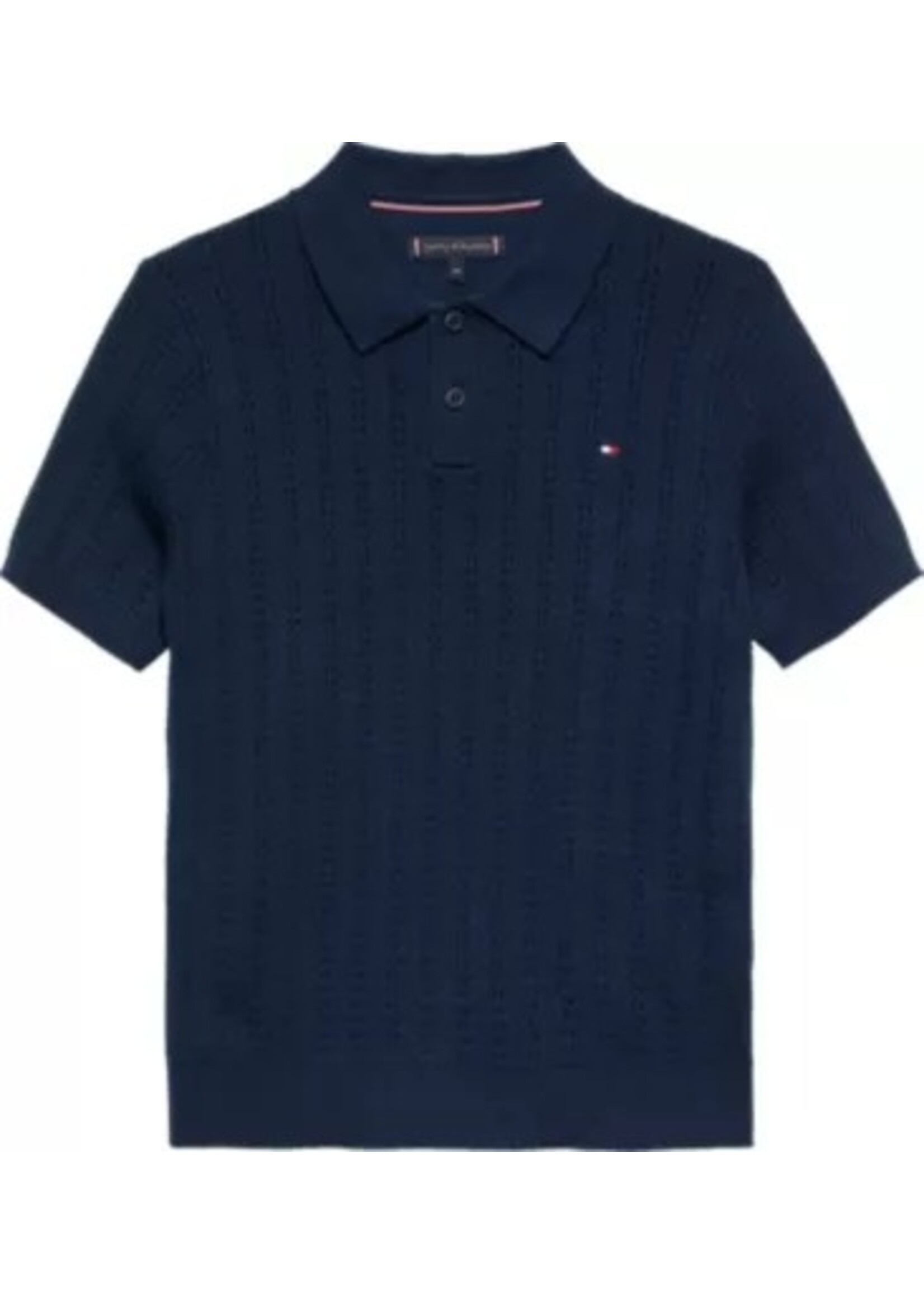 Tommy Hilfiger Tommy Hilfiger OPEN STITCH POLO SWEATER SS KB0KB10251C1G DARK NIGHT NAVY