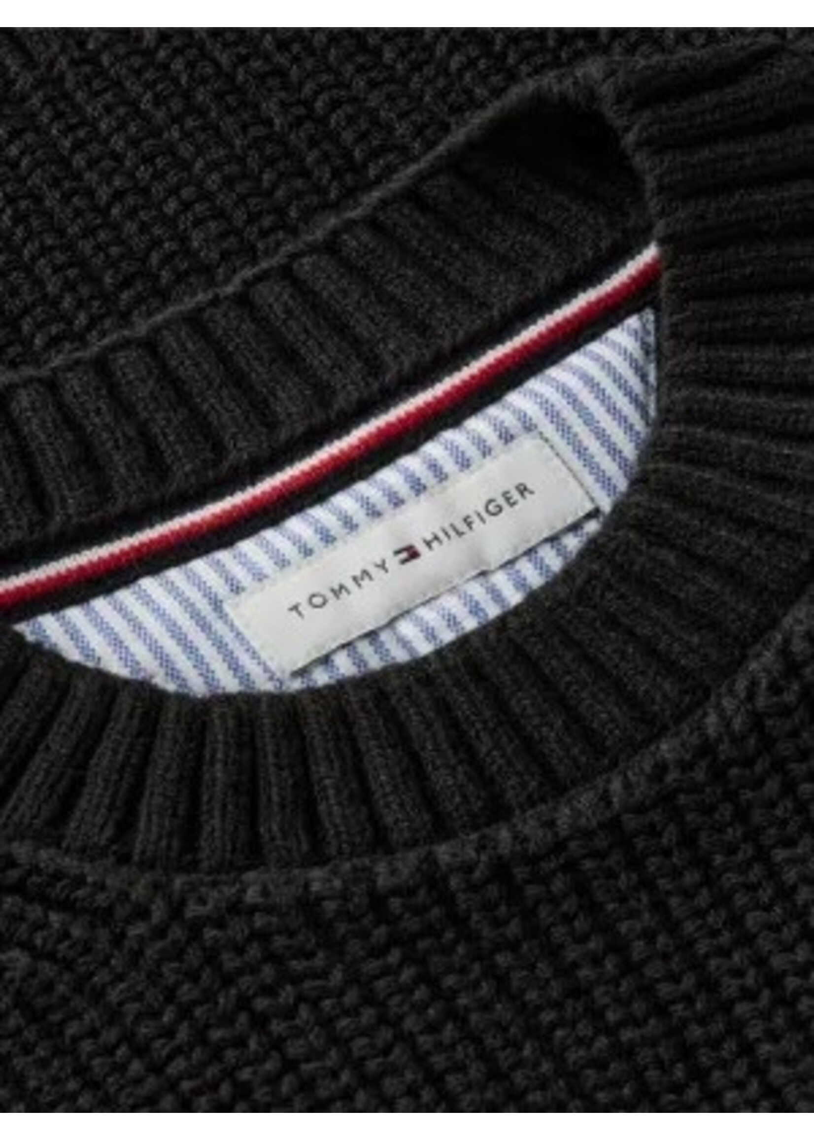 Tommy Hilfiger Tommy Hilfiger HERITAGE FLAG SWEATER KB0KB10071BDS BLACK