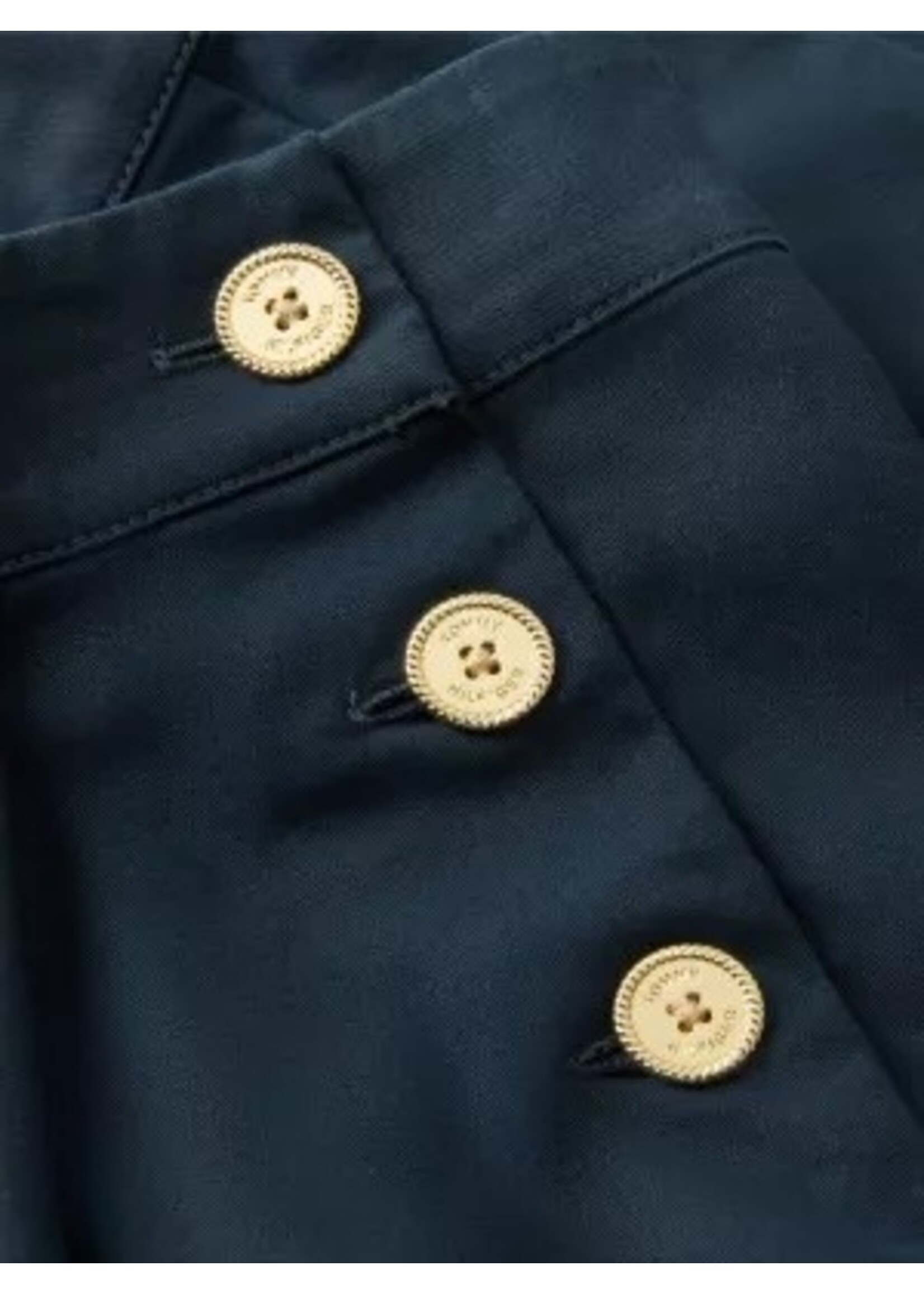 Tommy Hilfiger Tommy Hilfiger GOLD BUTTON PLEATED SKIRT KG0KG09436C1G DARK NIGHT NAVY