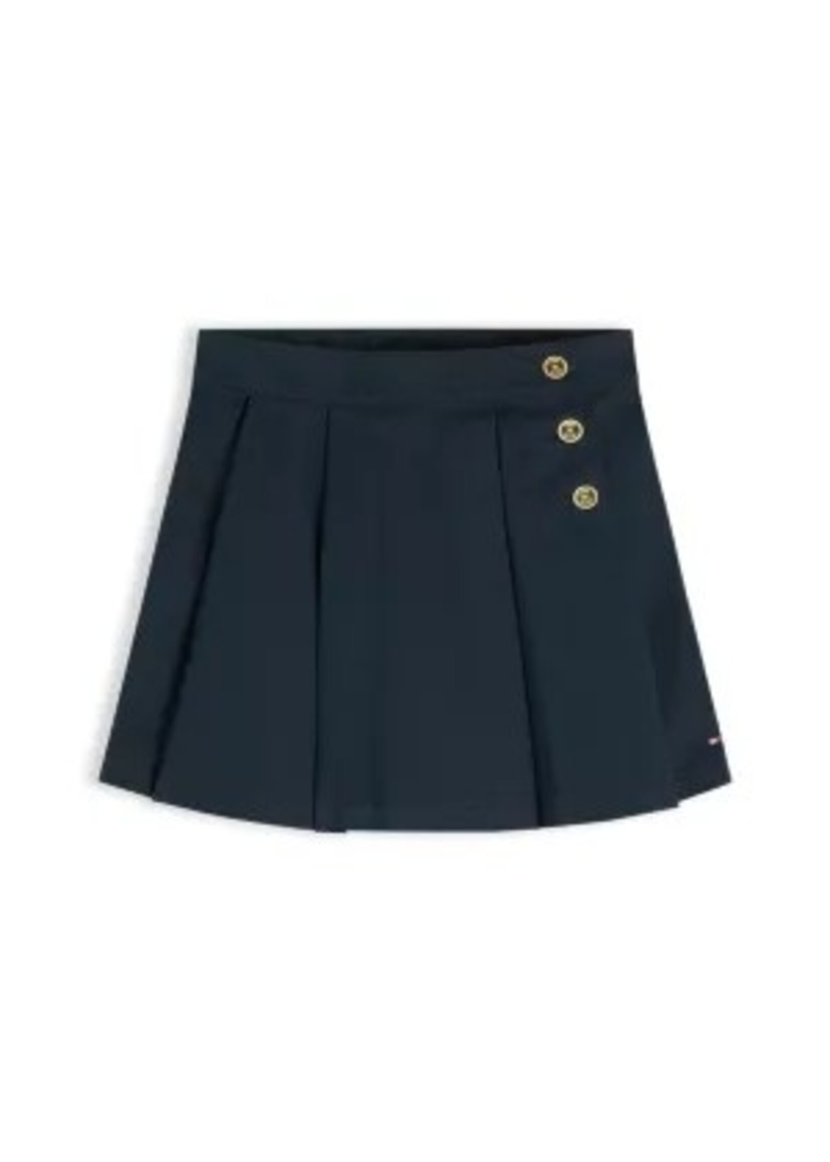 Tommy Hilfiger Tommy Hilfiger GOLD BUTTON PLEATED SKIRT KG0KG09436C1G DARK NIGHT NAVY