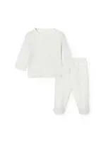 Babidu Babidu NEWBORN SET off white -