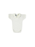 Babidu Babidu  Romper off white met rond kraagje