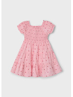 Mayoral Mayoral Dress with smock Salmon - 25 03925