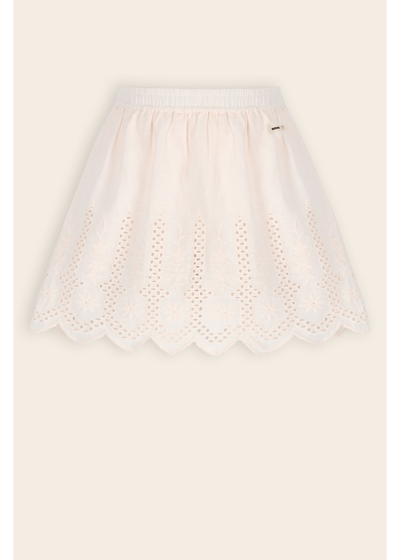 NoNo NoNo Nova Skirt with Embroidered Border N603-5711 Hint of a Tint Salmon