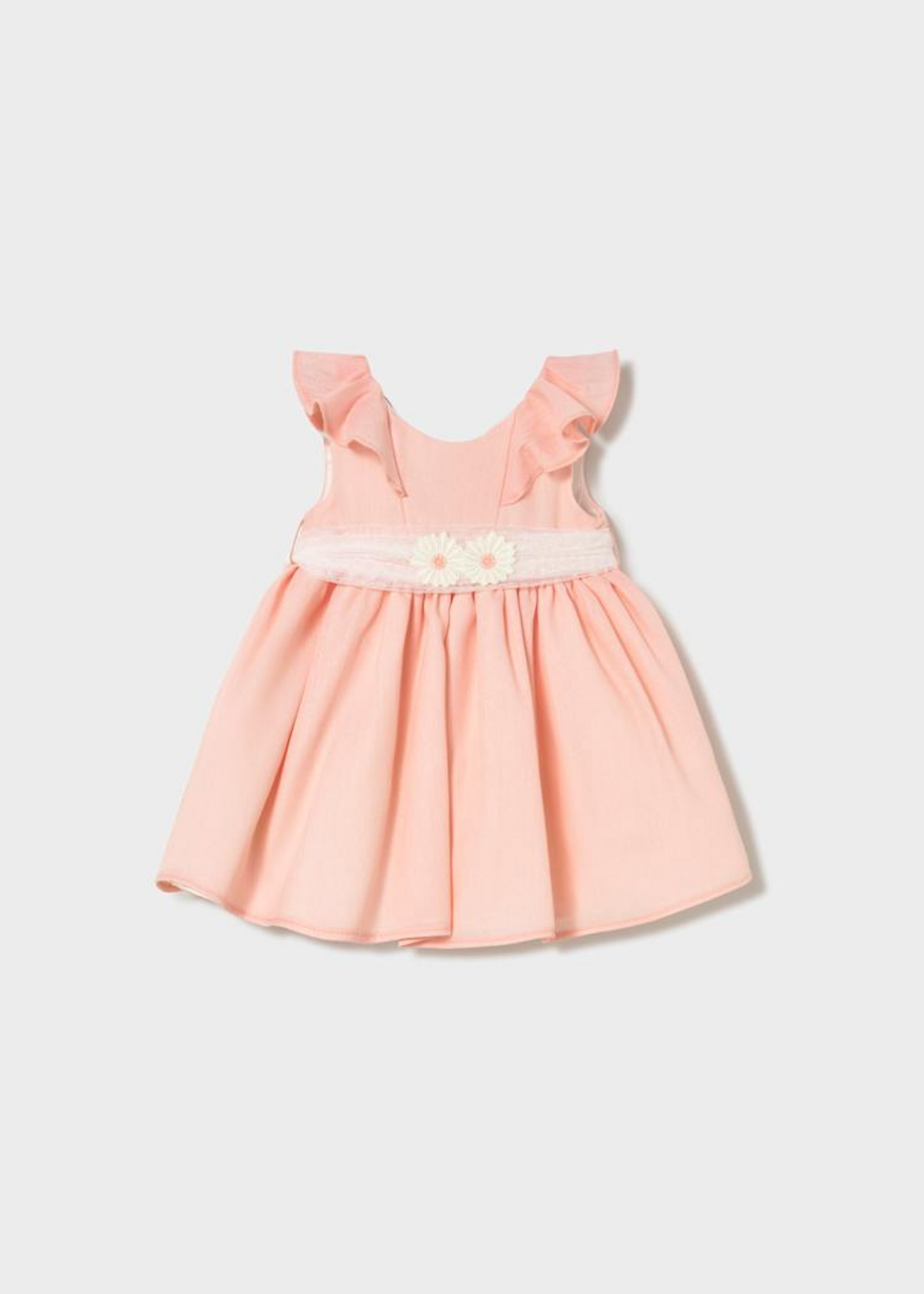 Mayoral Mayoral dress with tulle sash Blossom - 26 01903
