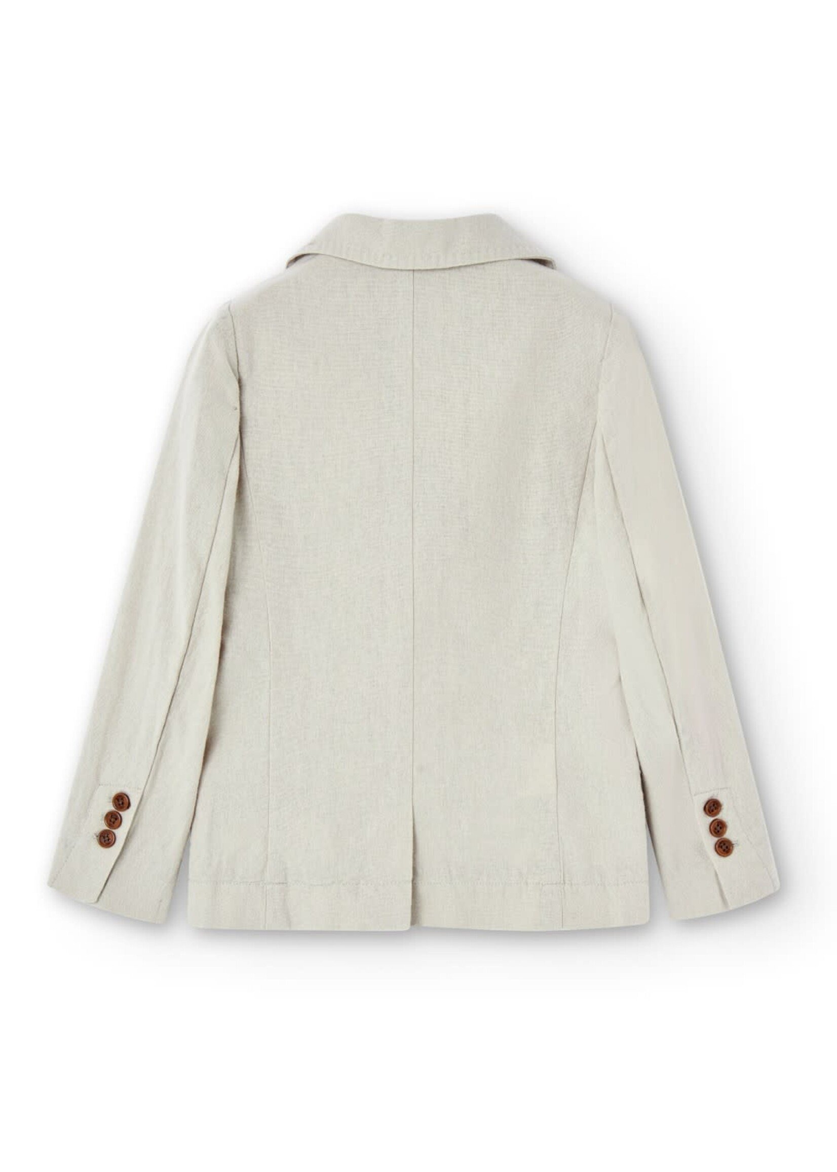 Boboli Boboli Linen blazer for boy stone 736129