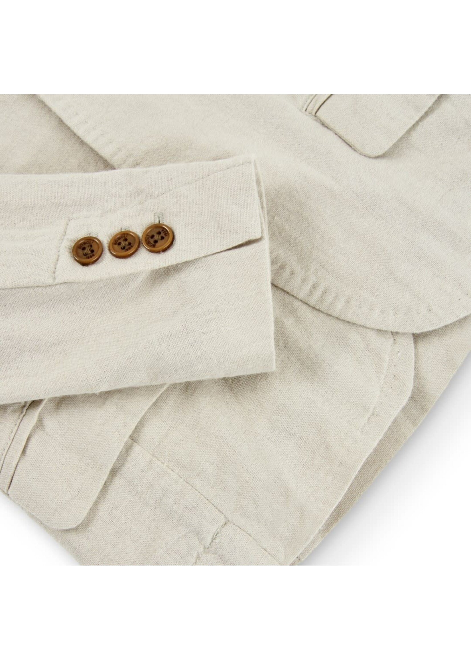 Boboli Boboli Linen blazer for boy stone 736129
