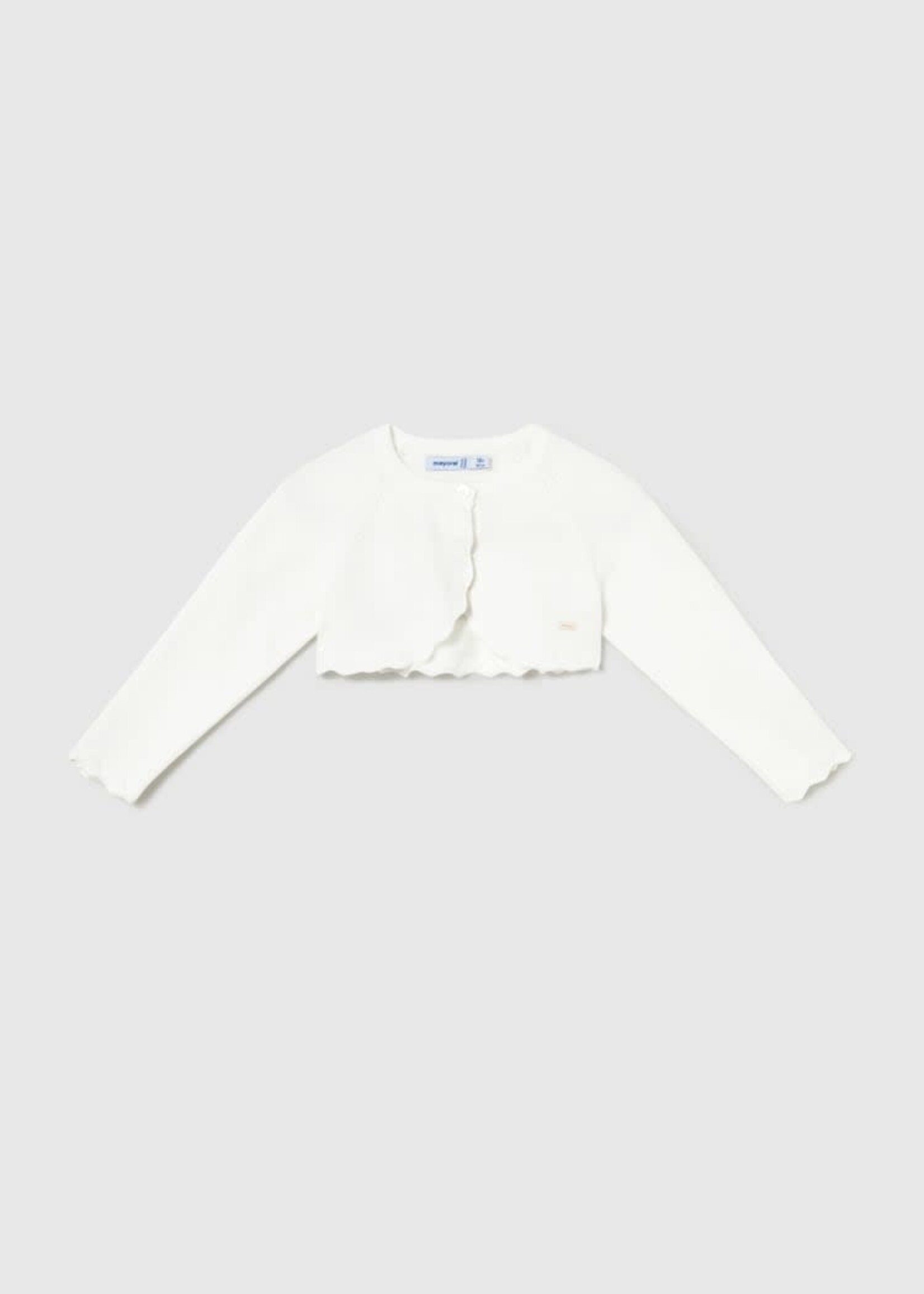 Mayoral Mayoral Basic knit bolero Natural - 26 00306