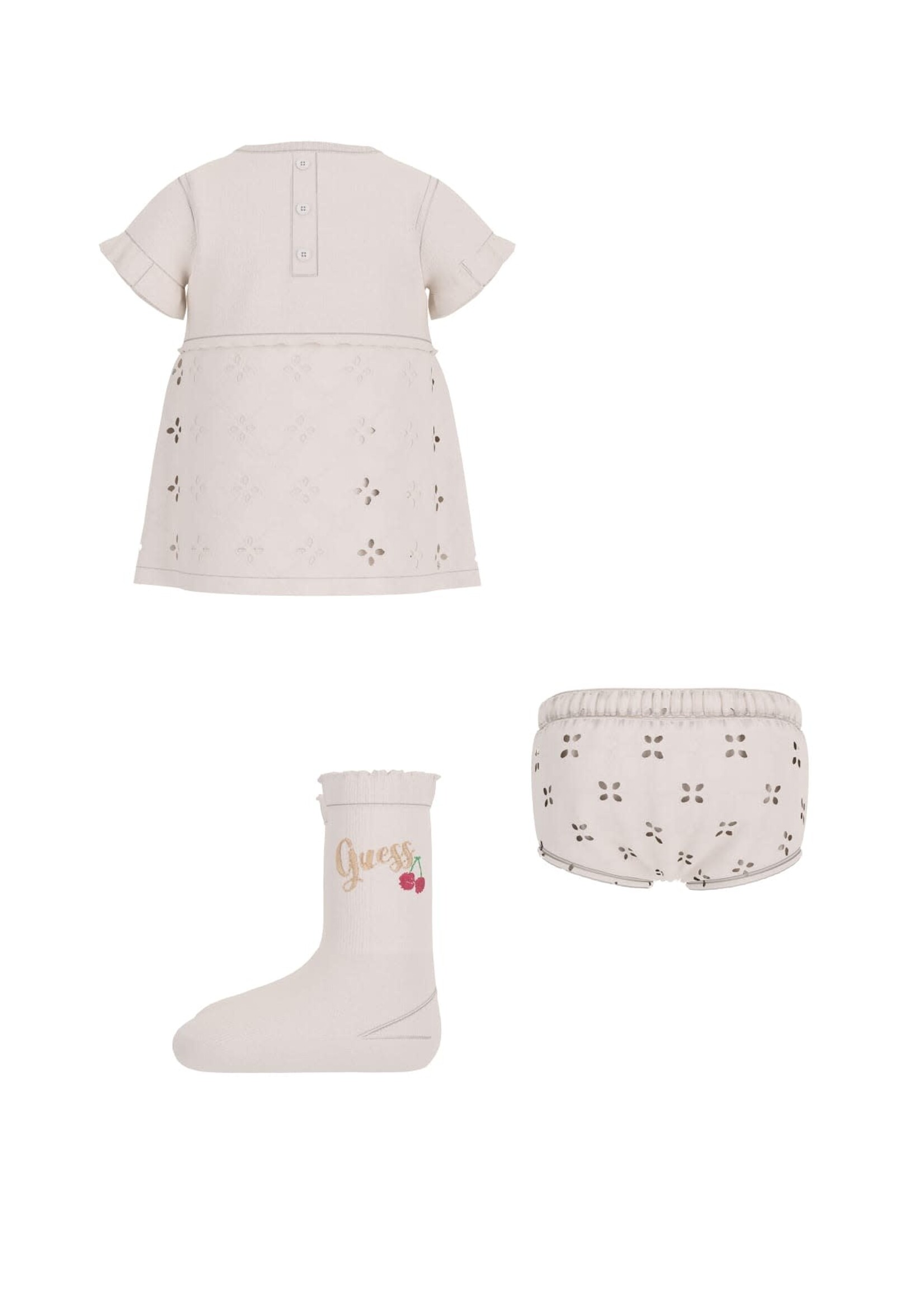 Guess Guess SET SS DRESS+PANTY+SOCKS CREAM WHITE - S5GG04_Z3N21