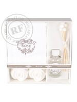Rose Giftset de Luxe w/Towel, Stones & Oil Diffuser