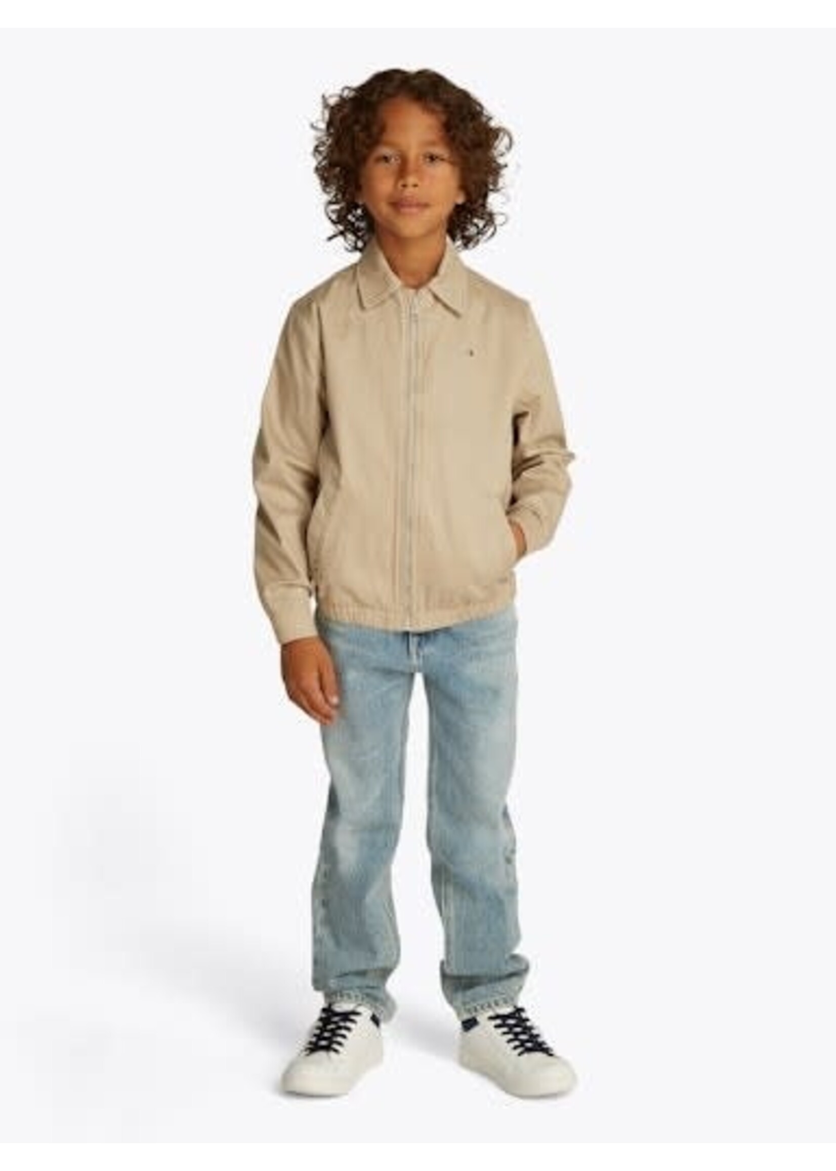 Tommy Hilfiger Tommy Hilfiger COTTON IVY JACKET, RBT KB0KB09608RBT Sandalwood