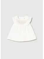 Mayoral Mayoral Dress with smock Cream - 26 01884B