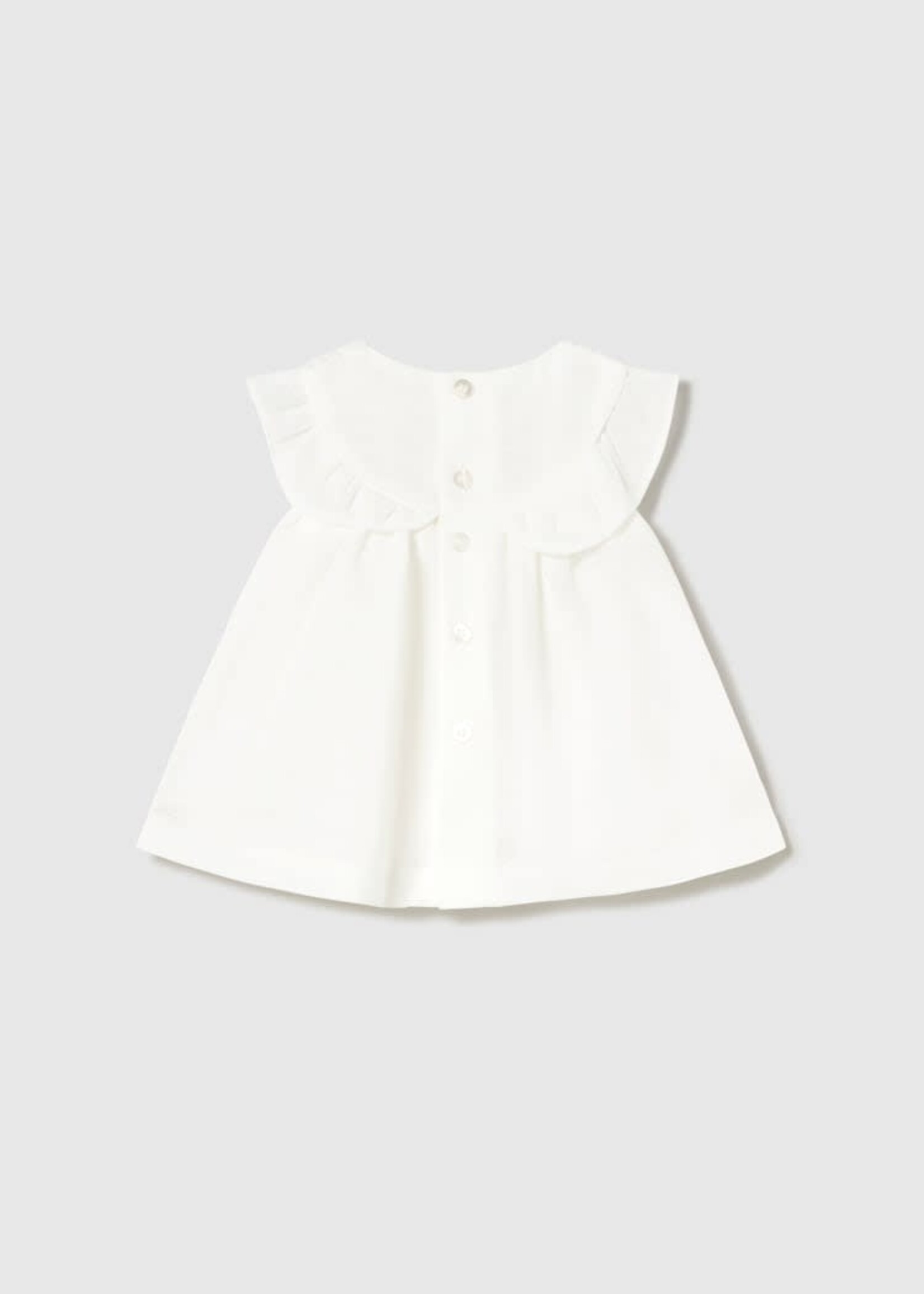 Mayoral Mayoral Dress with smock Cream - 26 01884B