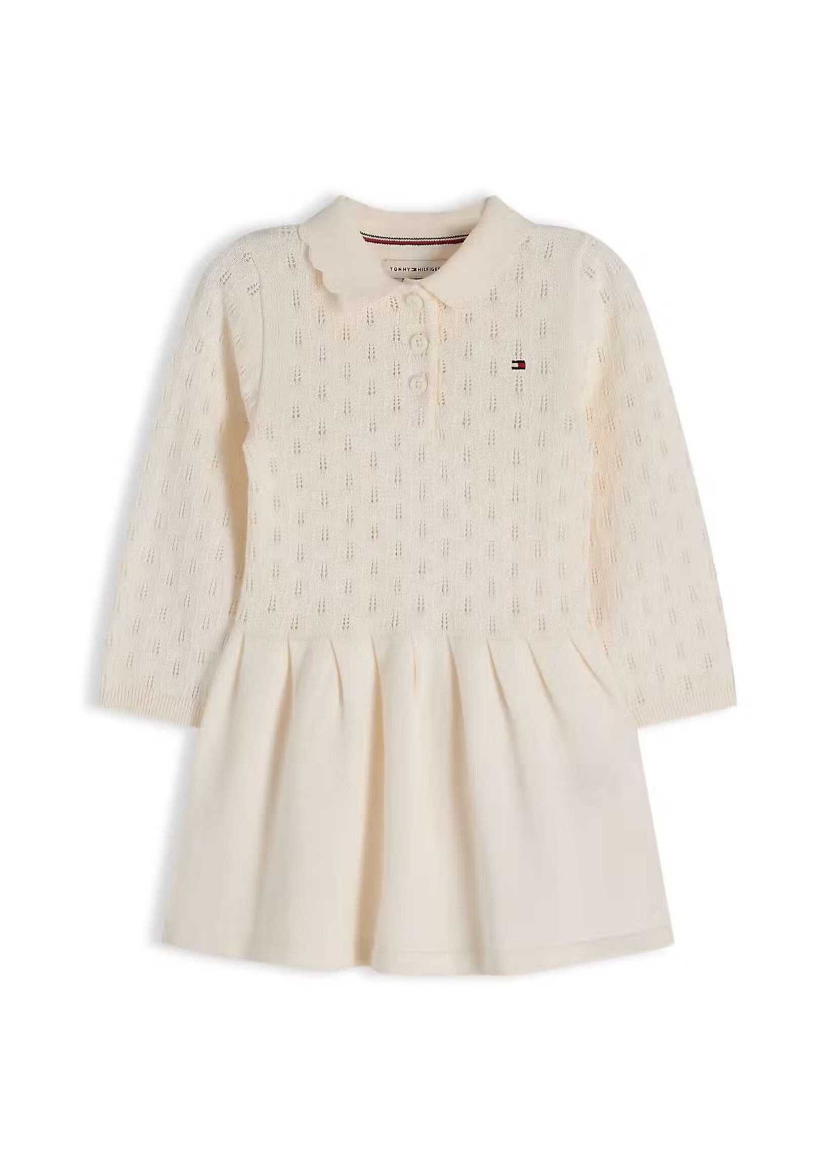 Tommy Hilfiger Tommy Hilfiger POINTELLE CABLE DRESS KN0KN02261YA8 IVORY SILK