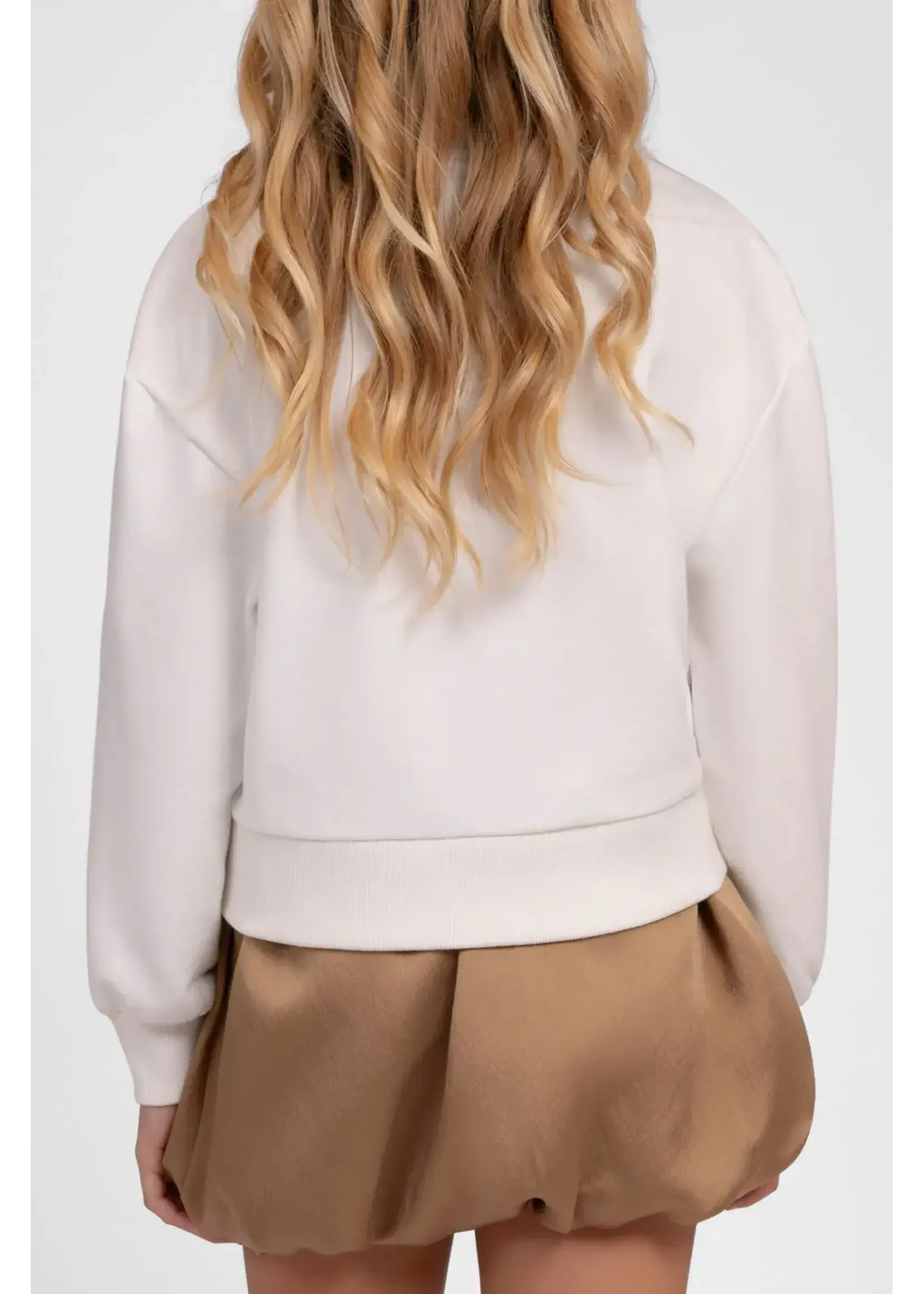 Nik&Nik Nik&Nik Silkey Sweatshirt Off White G 8-195 2604