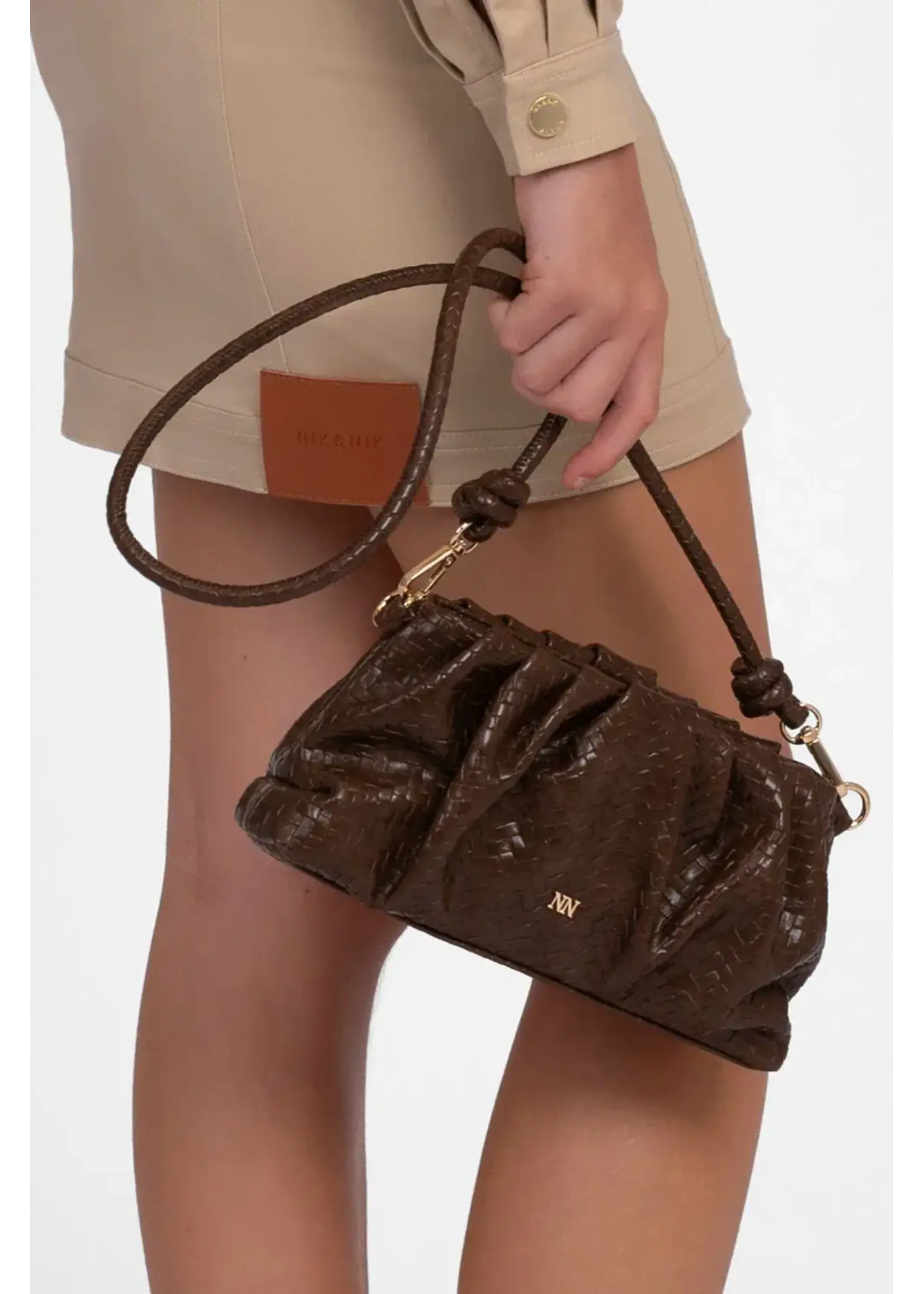 Nik&Nik Nik&Nik Braided Bag Chestnut G 9-214 2604