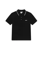 Boss Boss POLO MET KORTE MOUWEN J52015 ZWART