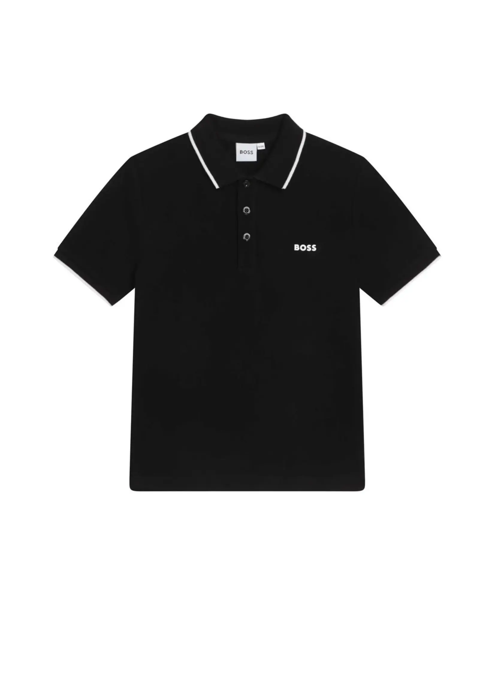 Boss Boss POLO MET KORTE MOUWEN J52015 ZWART
