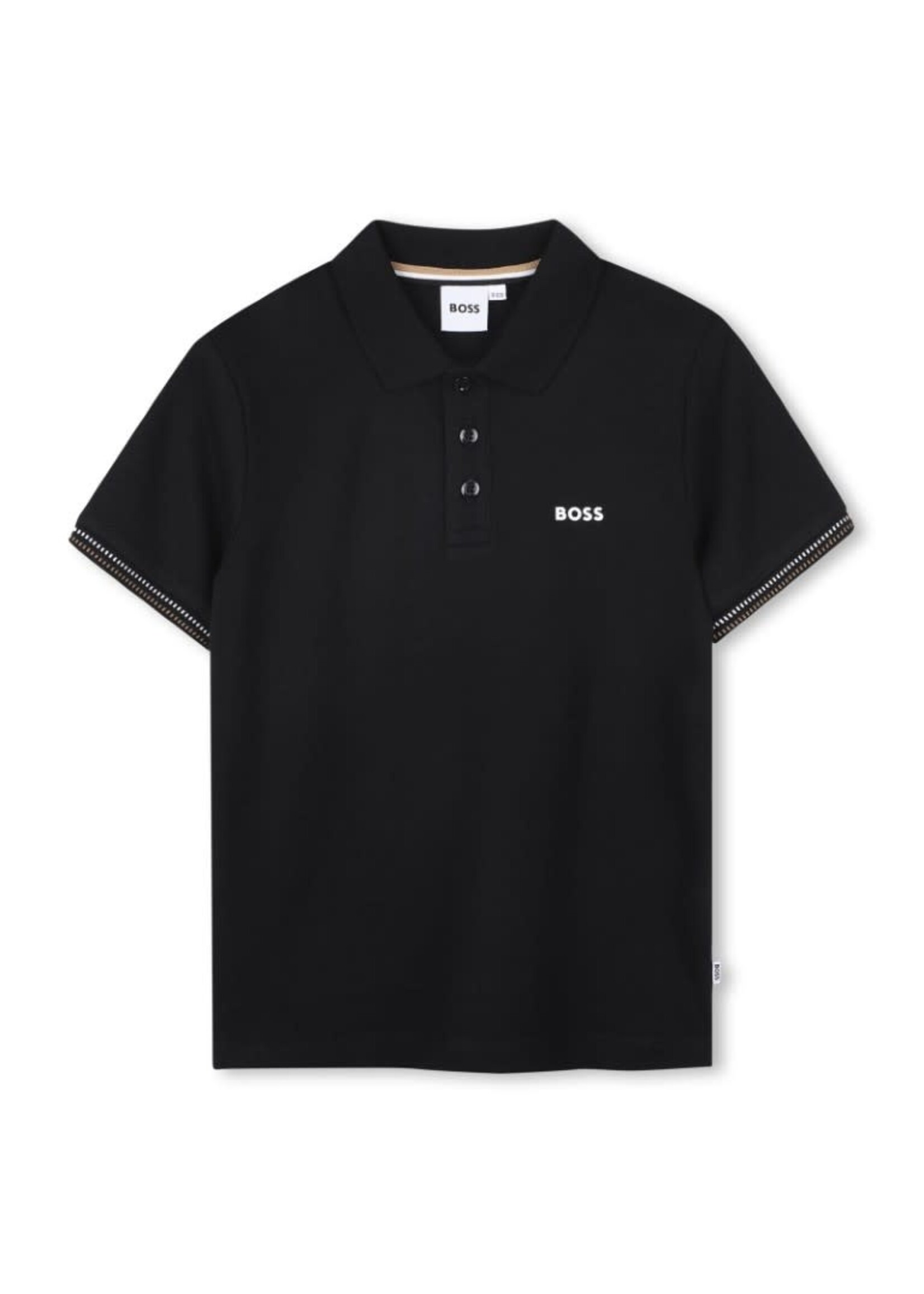Boss Boss POLO MET KORTE MOUWEN J52015 ZWART