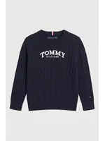 Tommy Hilfiger Tommy Hilfiger GRAPHIC CABLE CN SWEATER KB0KB10347C1G DARK NIGHT NAVY