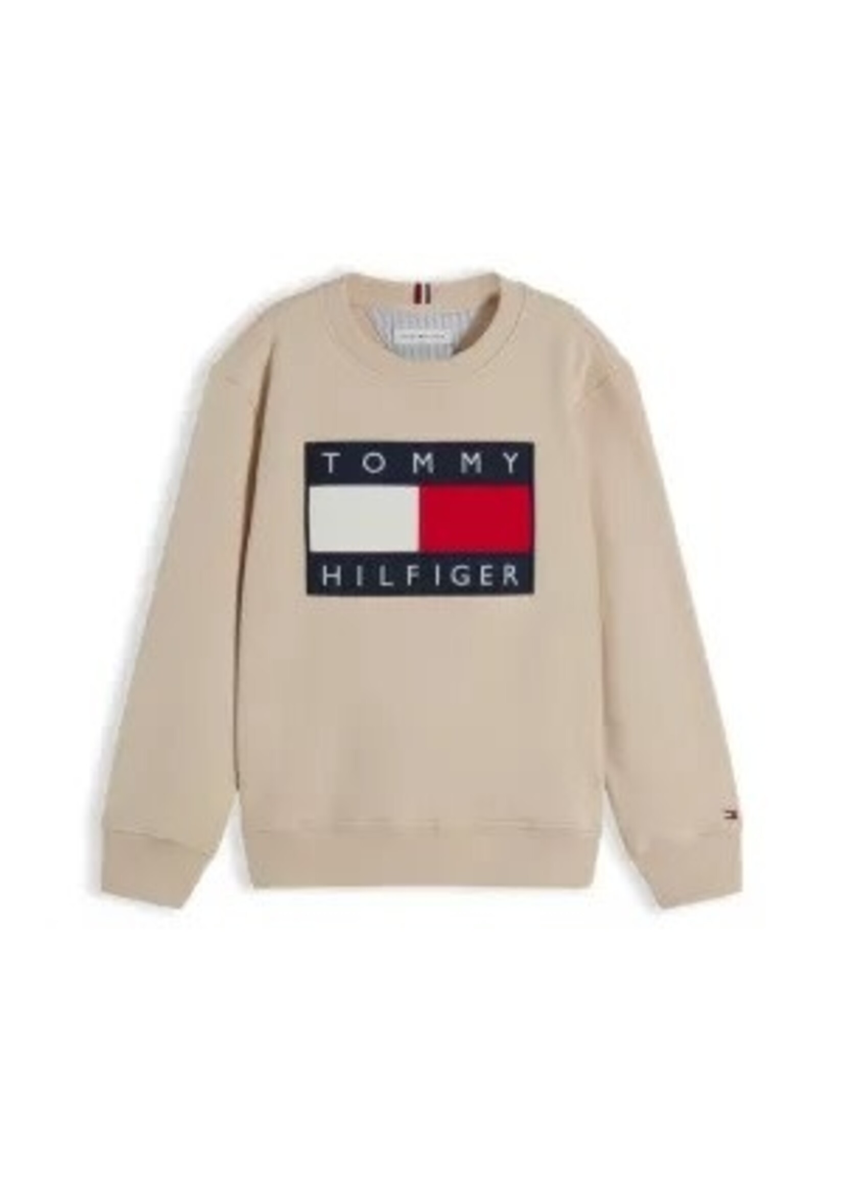 Tommy Hilfiger Tommy Hilfiger HERITAGE FLAG SWEATSHIRT KS0KS00709ACI CLASSIC BEIGE