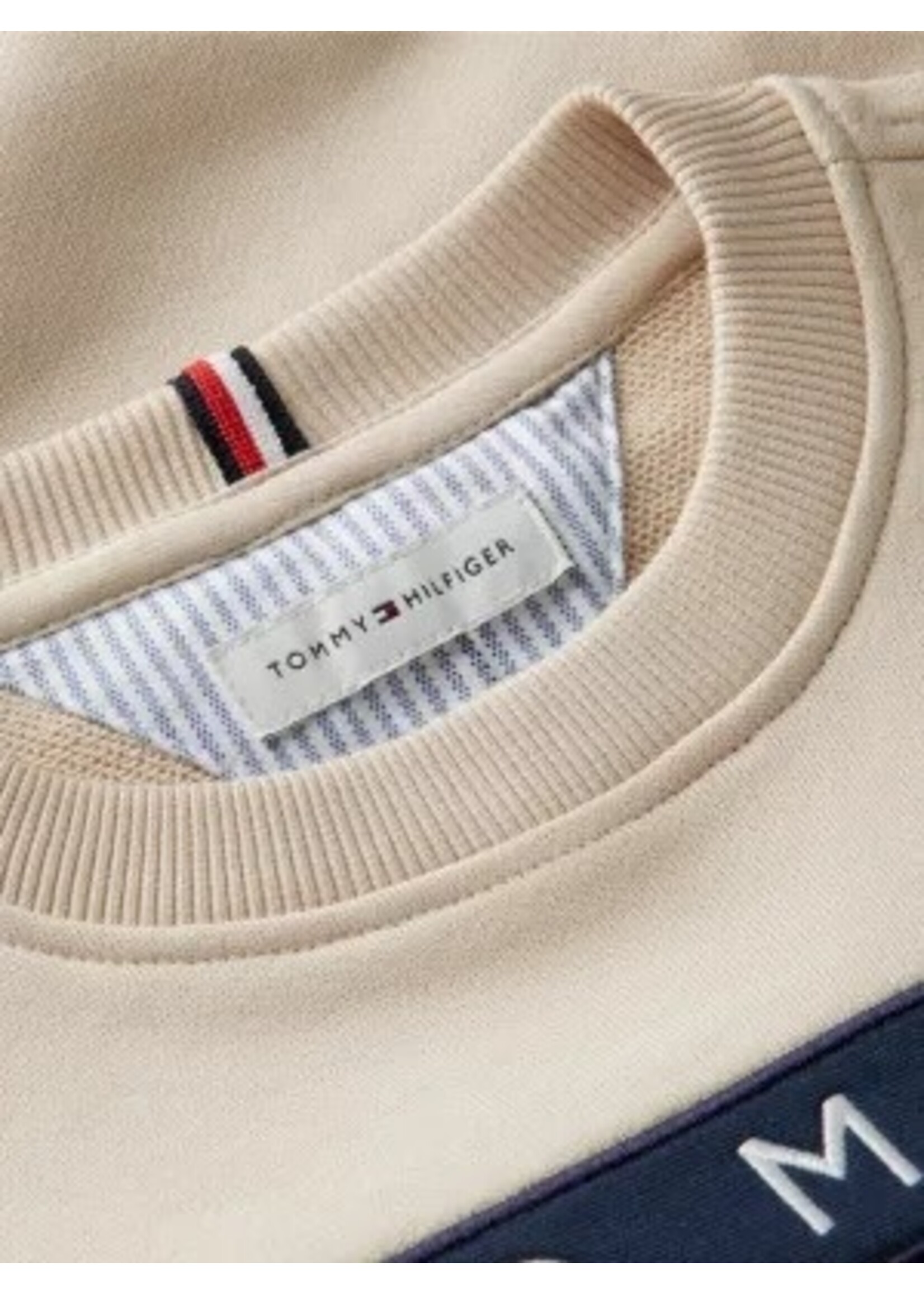 Tommy Hilfiger Tommy Hilfiger HERITAGE FLAG SWEATSHIRT KS0KS00709ACI CLASSIC BEIGE