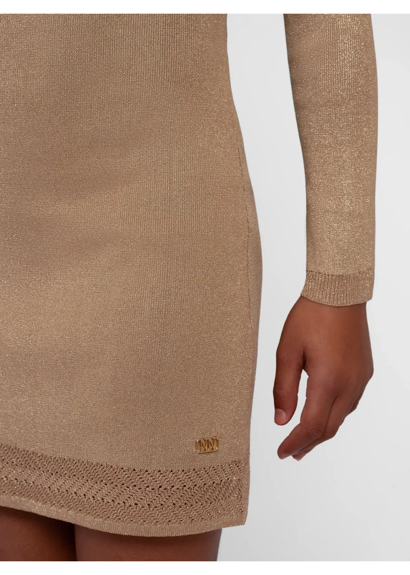 Nik&Nik Nik&Nik Siv Dress Brown Sugar G 7-206 2604