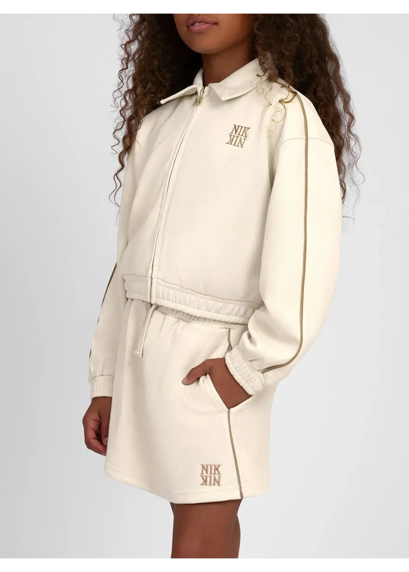 Nik&Nik Nik&Nik Soya Sweat Jacket Almond Milk G 4-182 2604